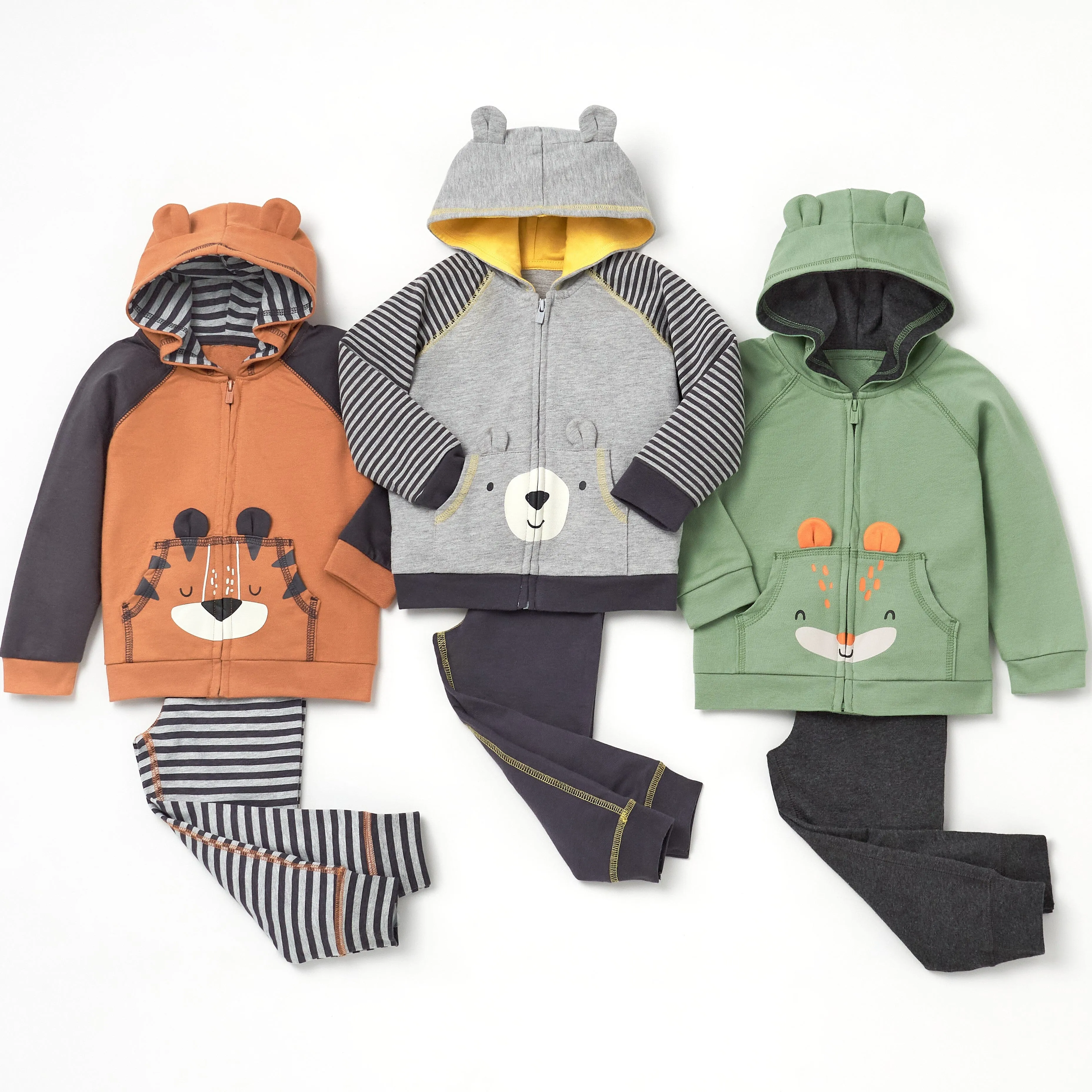 2-Piece Baby & Toddler Boys Explore Terry Zip Hoodie & Joggers Set