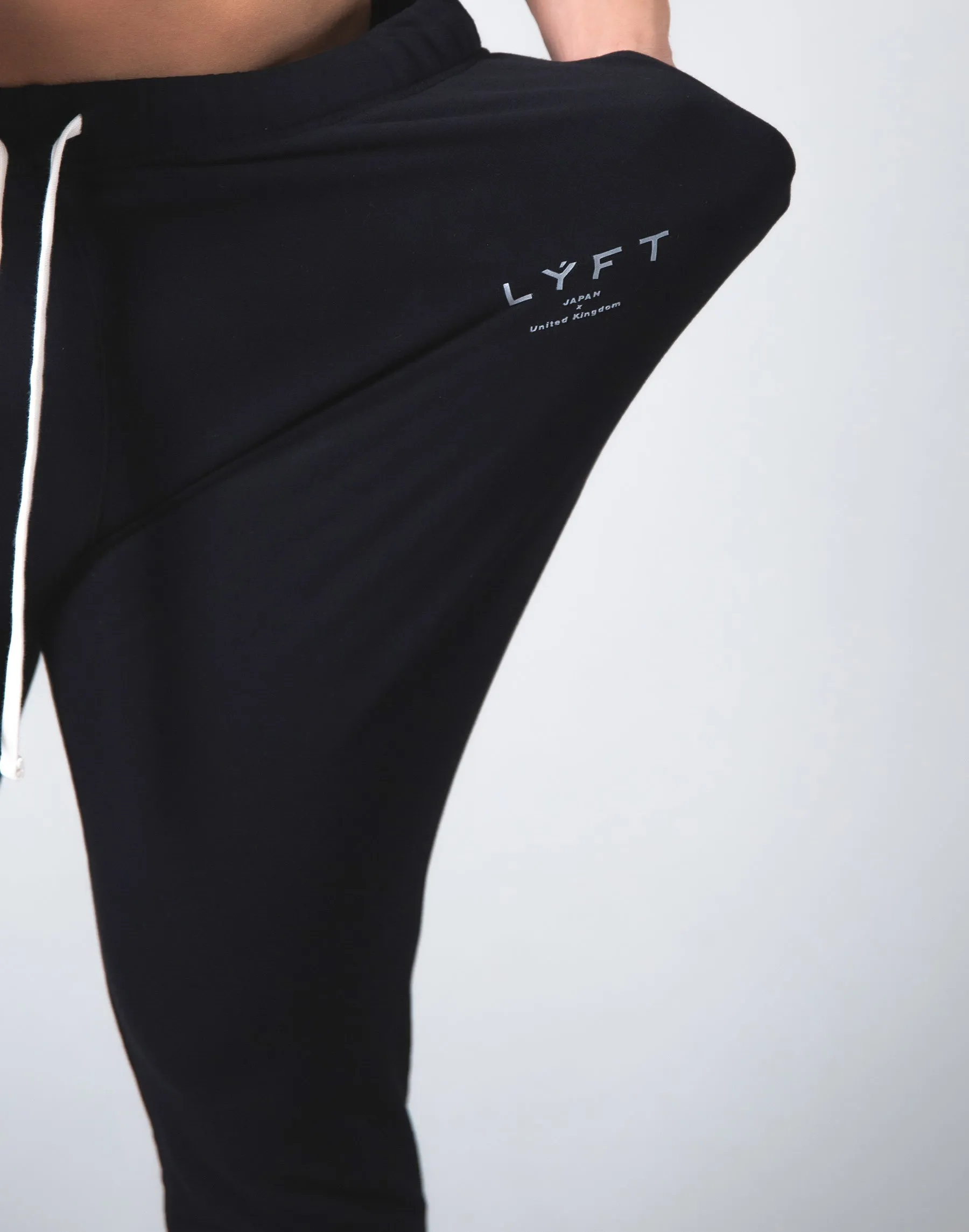 2way Stretch Warm Sweat Pants - Black