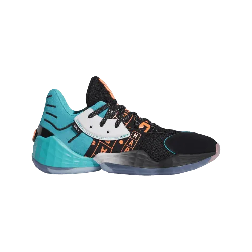 Adidas Harden Vol. 4 Men Basketball Shoes Black/Blue/Coral