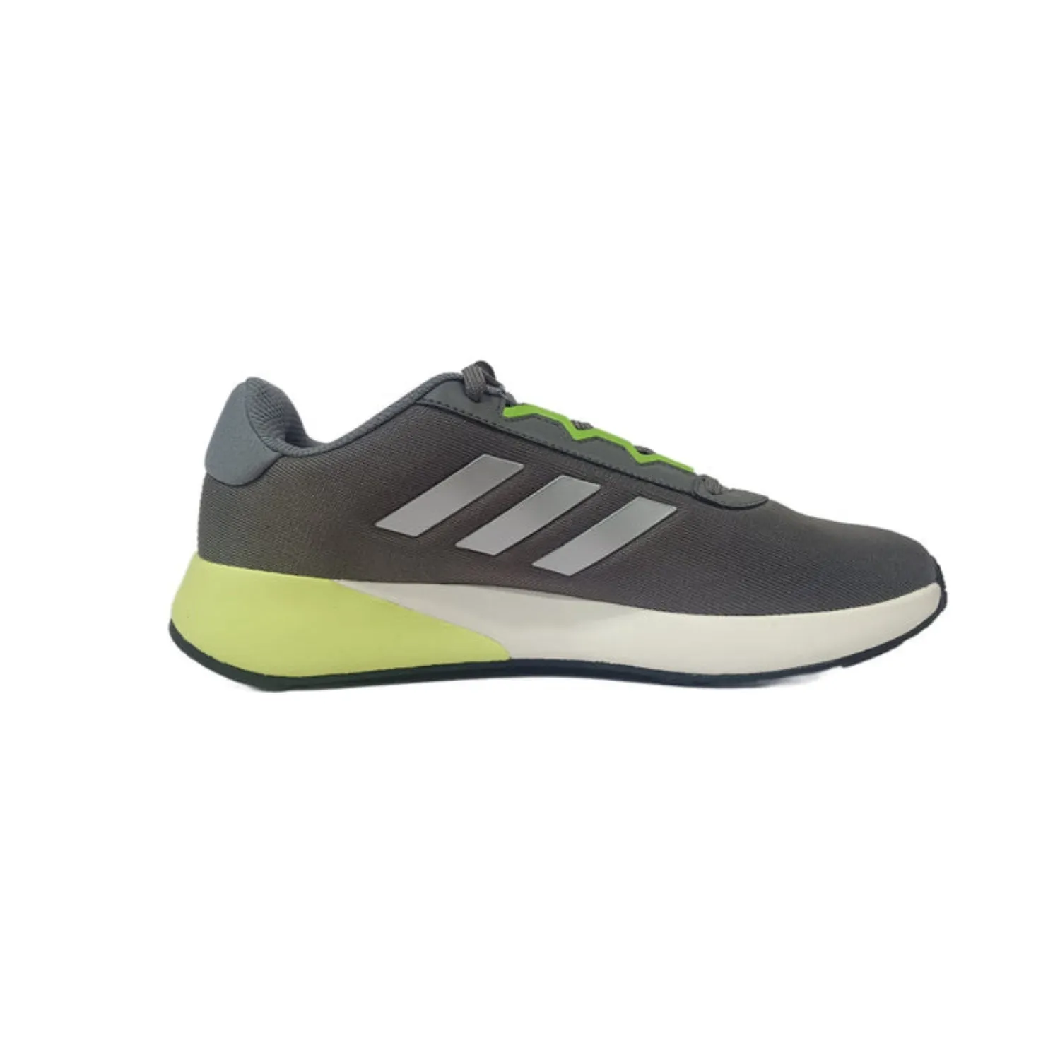 Adidas Men's Dashcore Running Shoe, Iron/Lucid Lemon/Grey/Silver