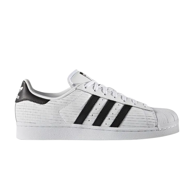 Adidas Superstar 'Grid Leather' sneakers, white