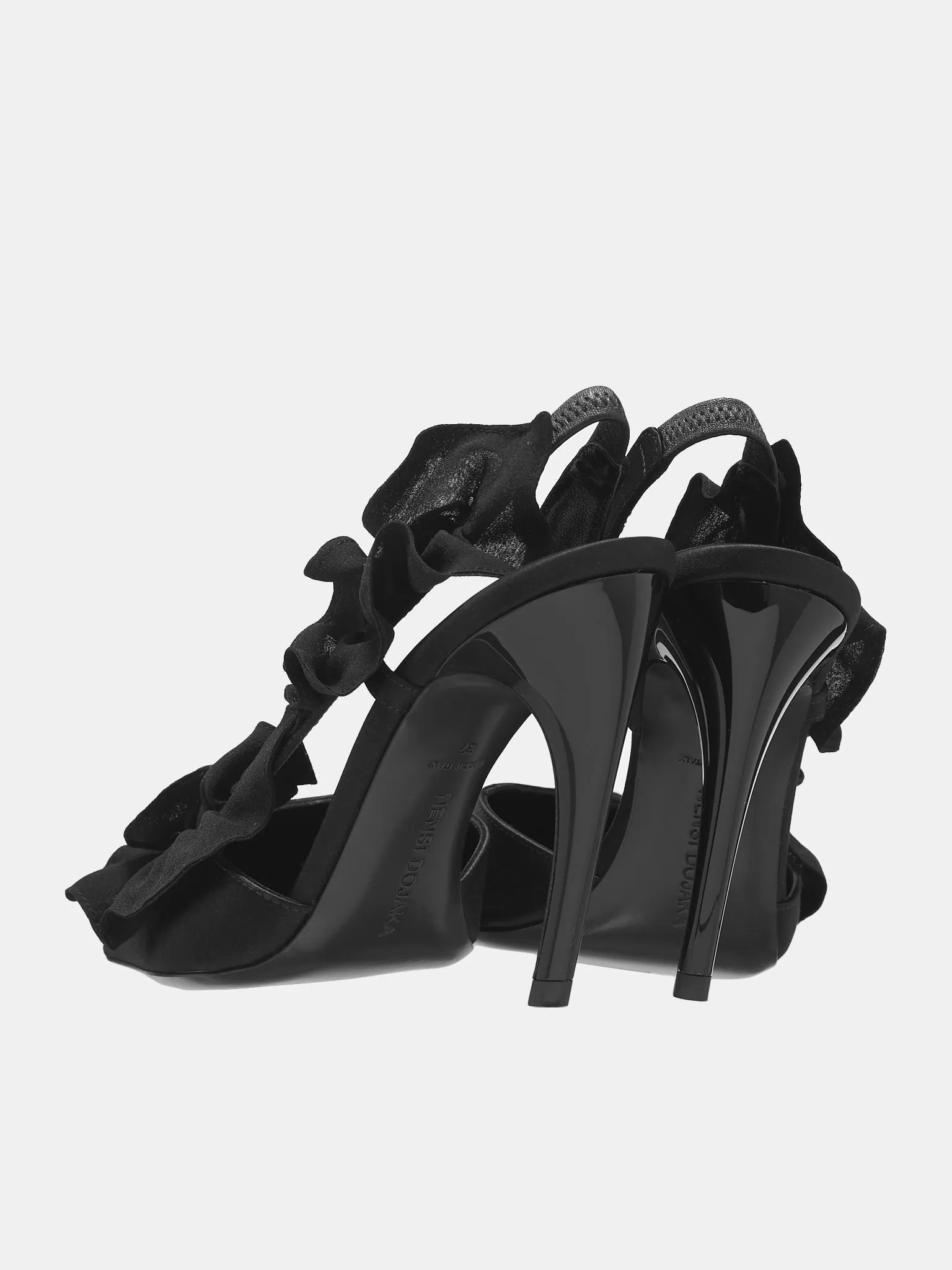 Appliqué Slingback Sandals (ND41045A-18040-BLACK)