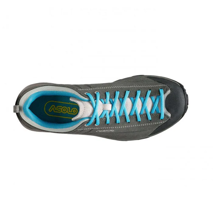 Asolo Space GV Womens Hiking Shoe - Graphite/Cyan Blue