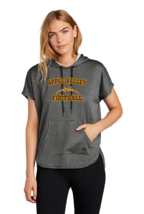 AV Football - New Era ® Ladies Performance Terry Short Sleeve Hoodie