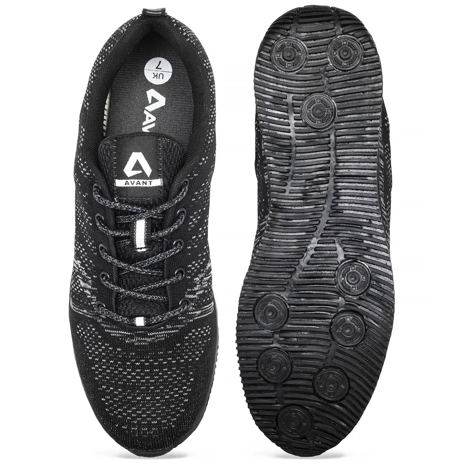 Avant Men's Swift Running and Training Shoes - Black/Grey