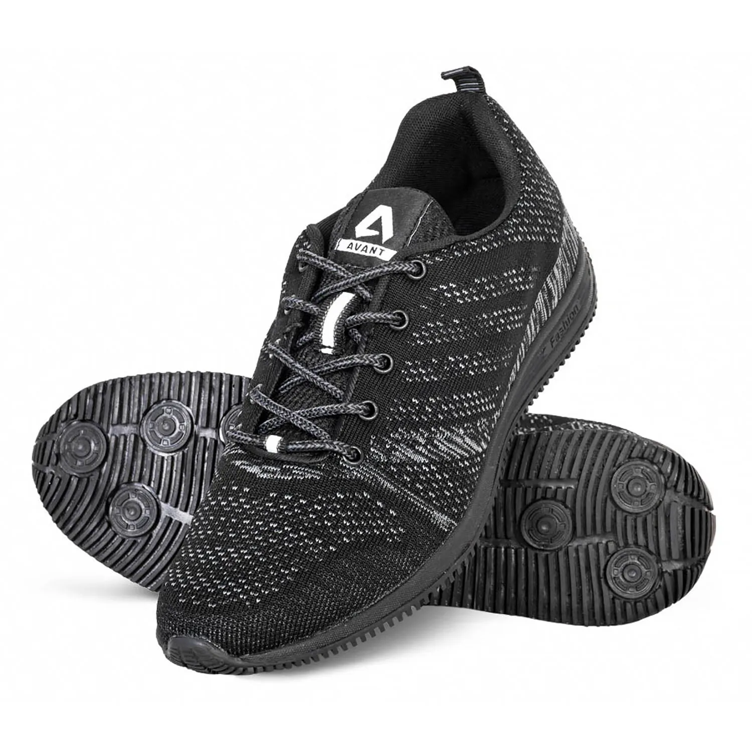 Avant Men's Swift Running and Training Shoes - Black/Grey