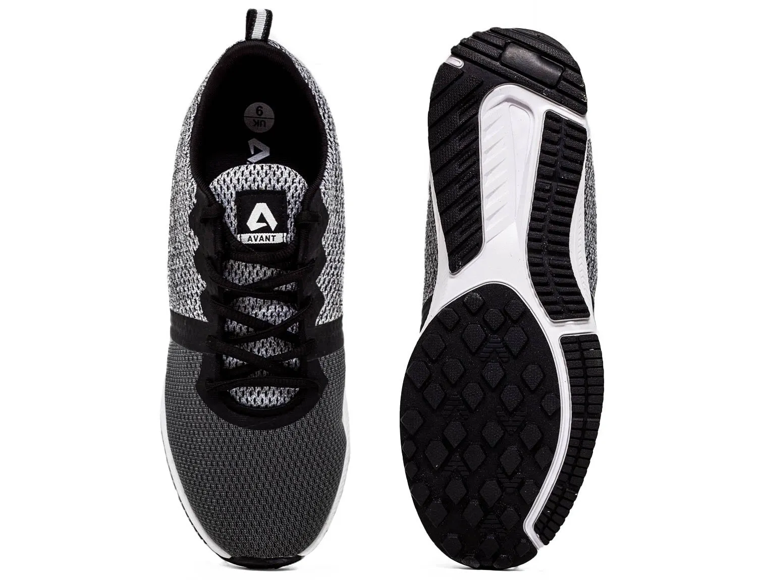 Avant Men's Velocity Running and Training Shoes -Dark Grey/Grey