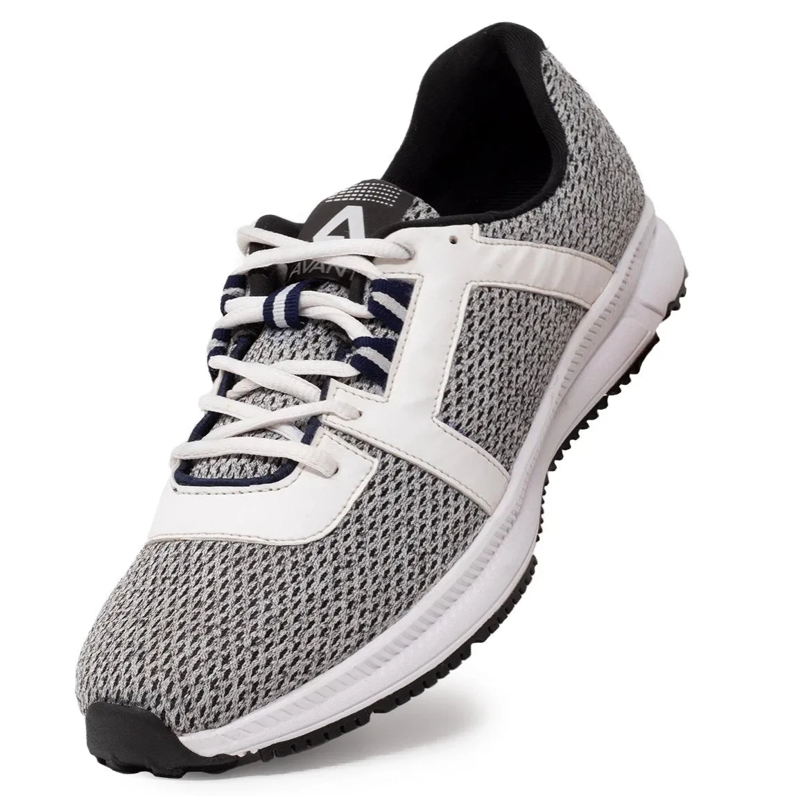 Avant Men's Zod Running and Workout Shoes - Light Grey/White