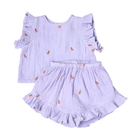 Baby Girls Roey 2-Piece Set - Lavender Oranges