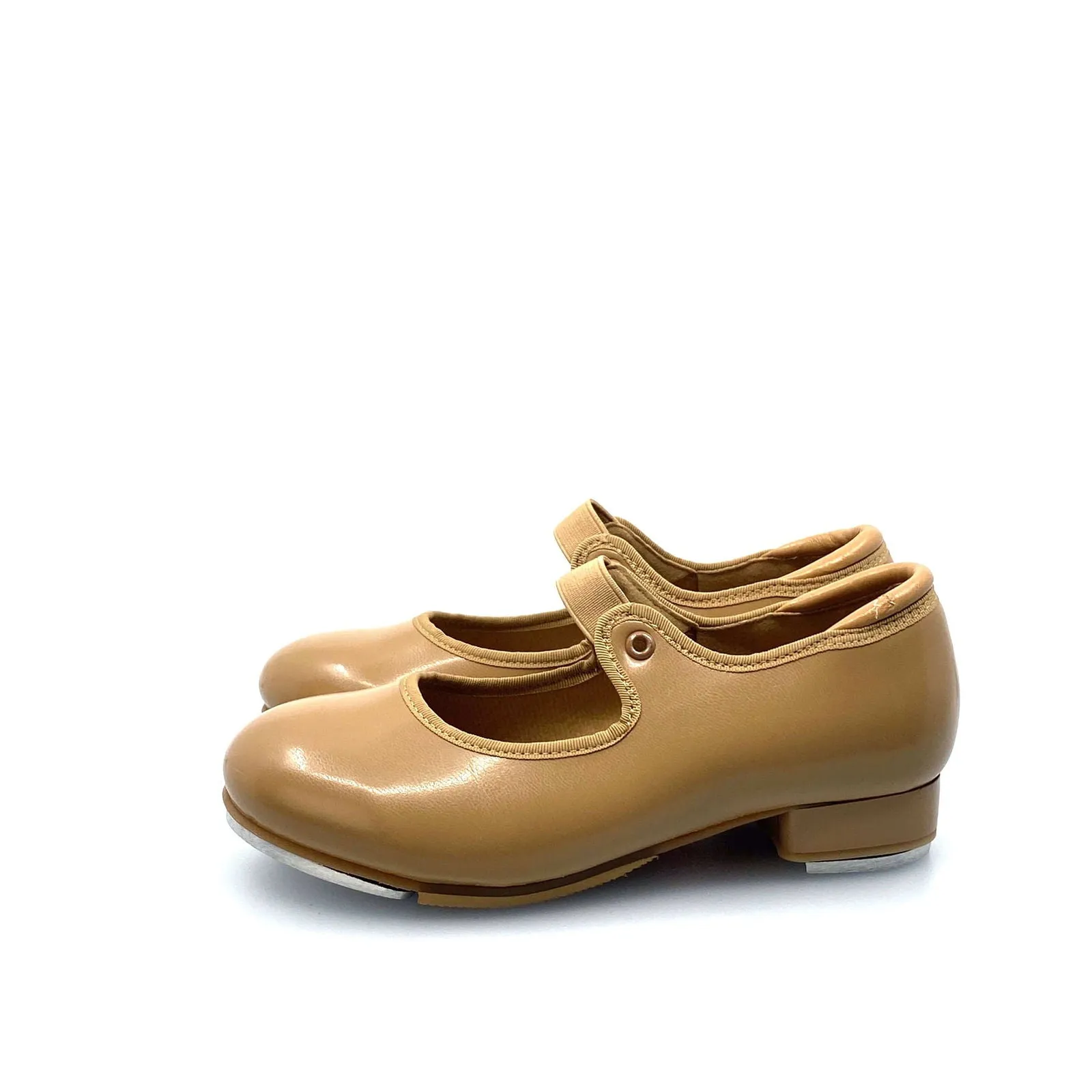 Balera Girls Beige Tap Shoes Size 1.5A