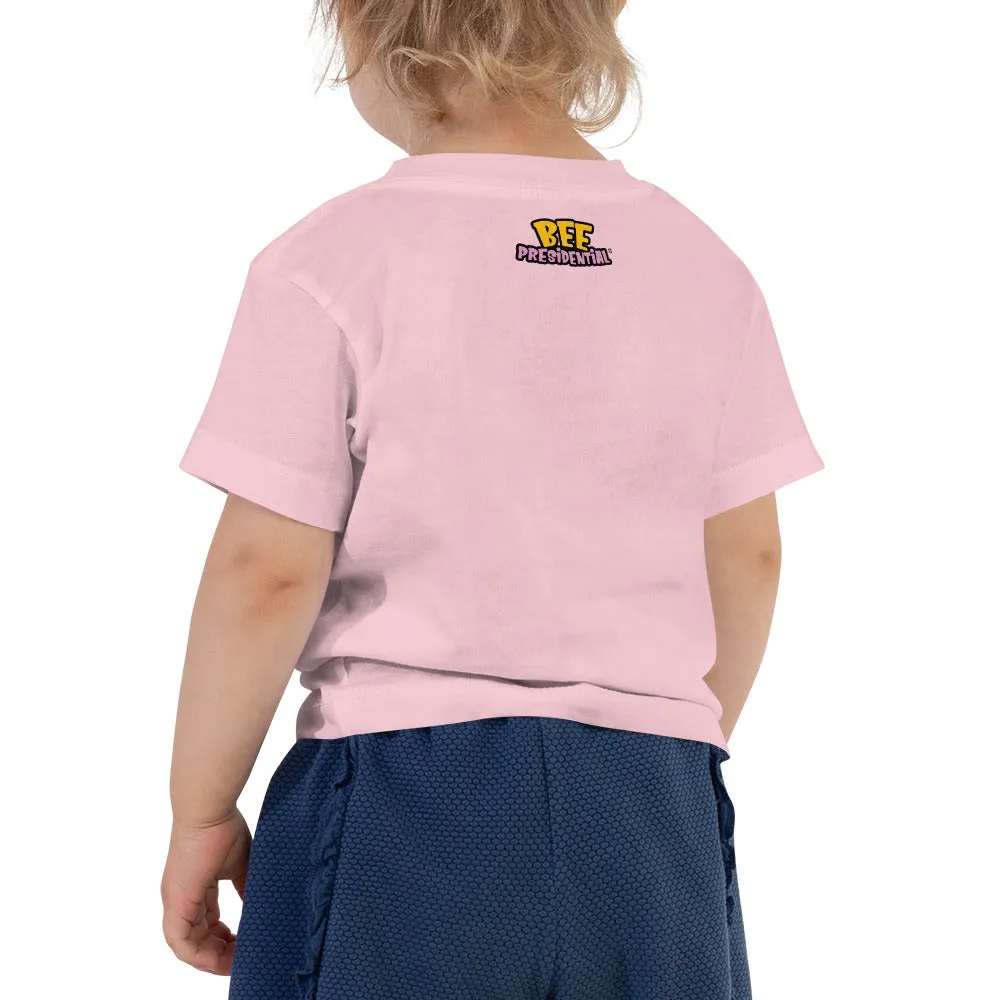 Bee Presidential Pink- Toddler Short Sleeve Tee