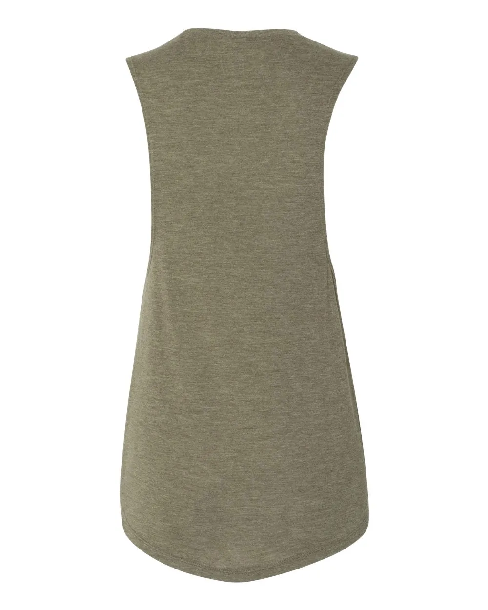 Bella   Canvas 8803 Women's Flowy Scoop Muscle Tank - Heather Olive