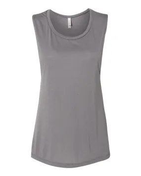 Bella   Canvas 8803 Women's Flowy Scoop Muscle Tank - Storm