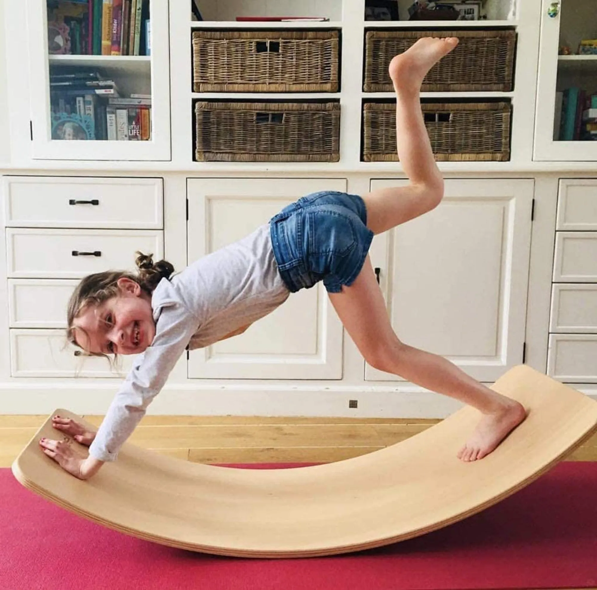 Best Balance Board for kids and adults, handmade European Baltic birch wood ideal for balance, exercise, yoga, play and fun