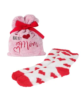 Best Mom Cozy Socks & Gift Bag Set