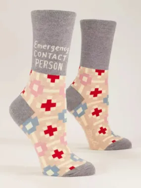 Blue Q  Socks WOMENS  Emergency Contact