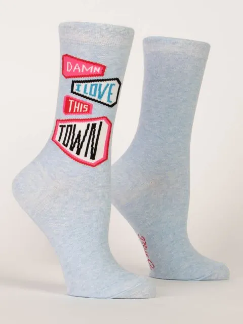 Blue Q  Socks WOMENS  I love This Town