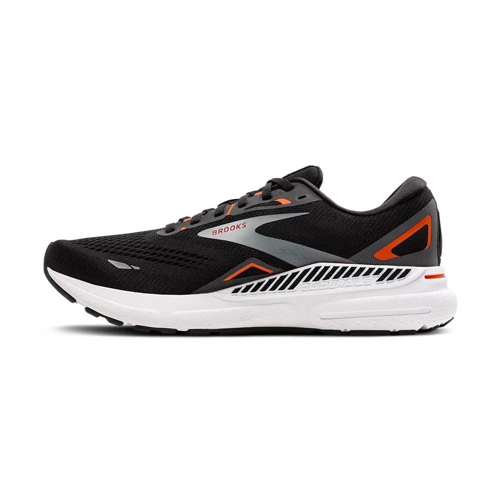 Brooks Adrenaline GTS 23 (Men's) - Black/ Mandarin Red/Silver