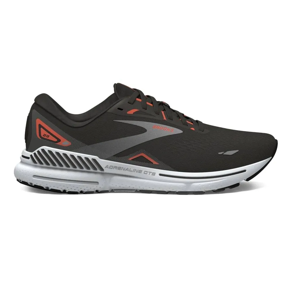 Brooks Adrenaline GTS 23 (Men's) - Black/ Mandarin Red/Silver