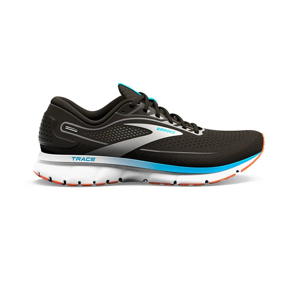 Brooks Trace 2 (Mens) - Black/Hawaiian Orange/Orange