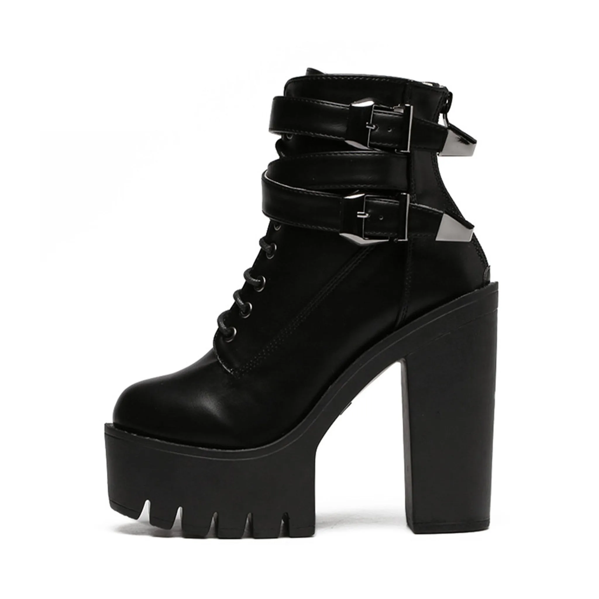 BUCKLE HIGH TOP BOOTS