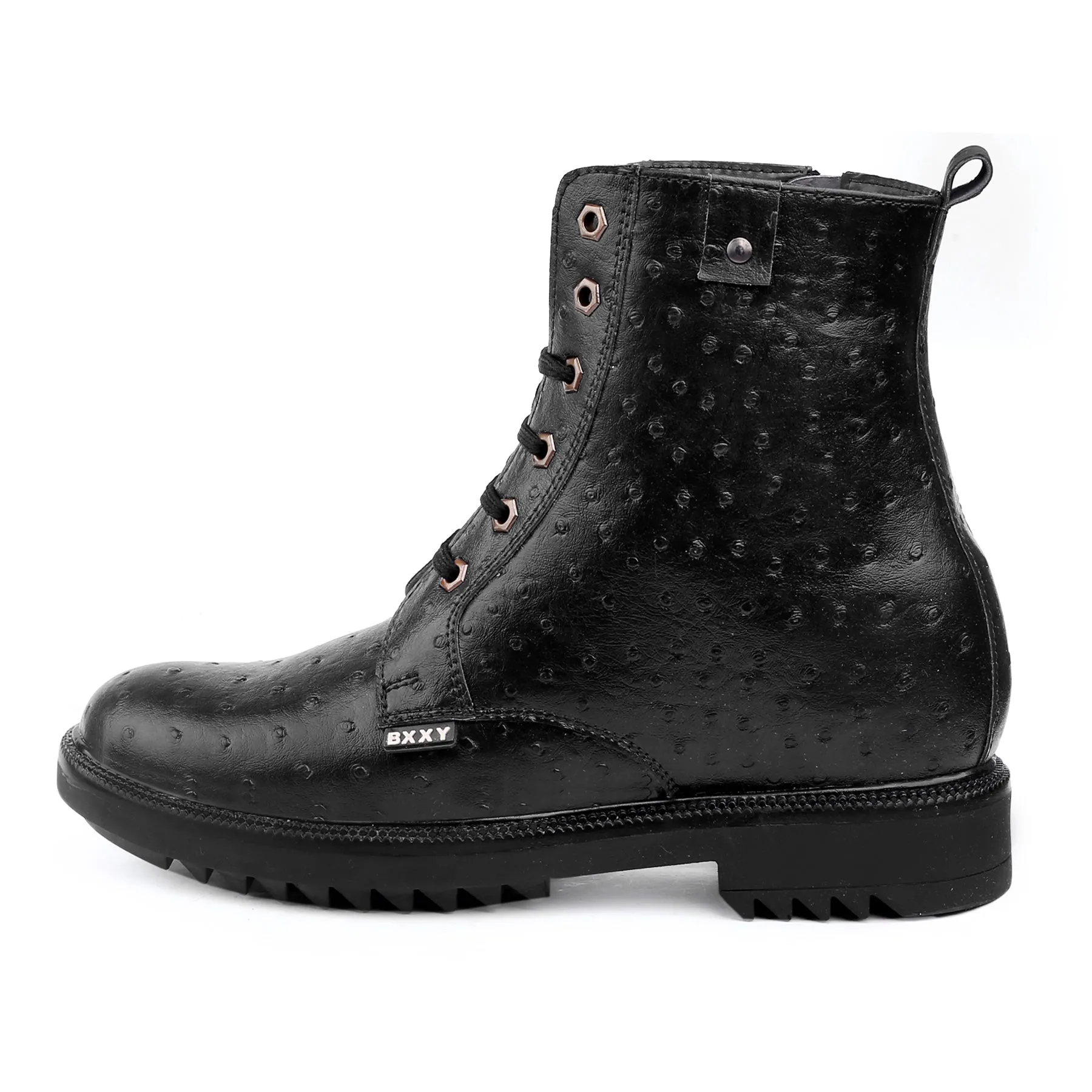 Bxxy's Men's 4 Inch Hidden Height Increasing Casual Textured Boots