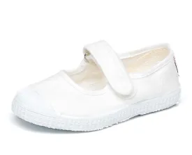 Cienta Mary Jane Toecap White 白色魔術貼Toecap帆布鞋 (EU24-30)