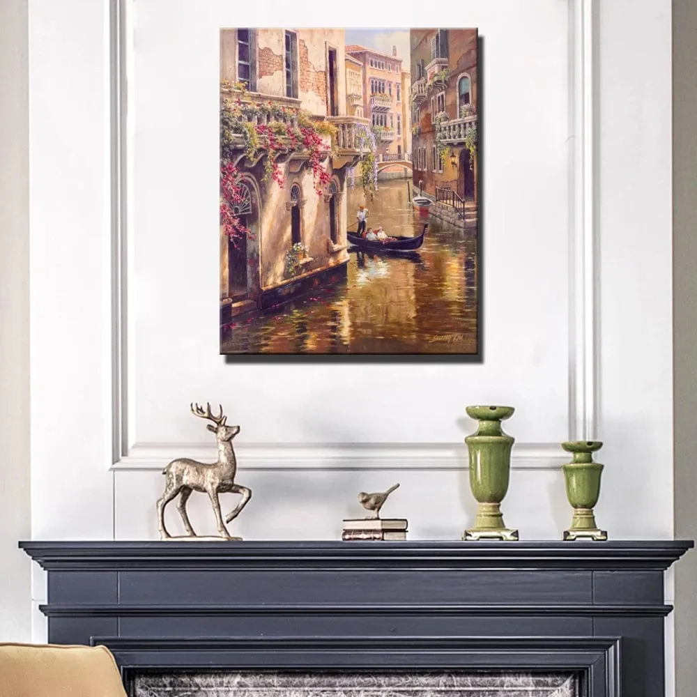 Classical Venice City Landscape Canvas Paintings Artwork Prints