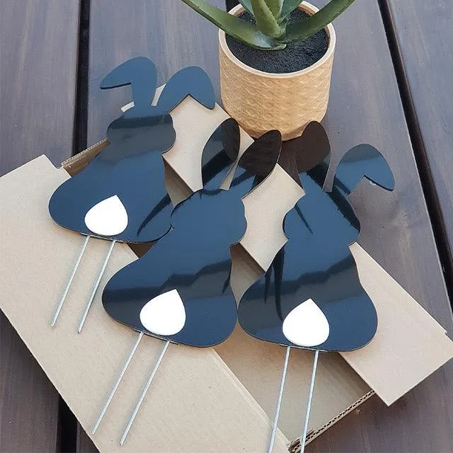 Cute NZ Made Bunny Rabbit Garden Stakes