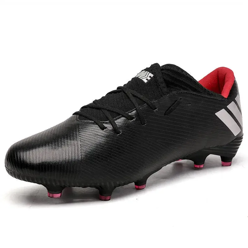 Football Boots Men Kids Adults TF/FG Ultralight Playing Field Train Soccer Shoes Low cut Cleats