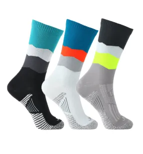 Grip Performance Compression Crew Socks - Solids - 3 Pack