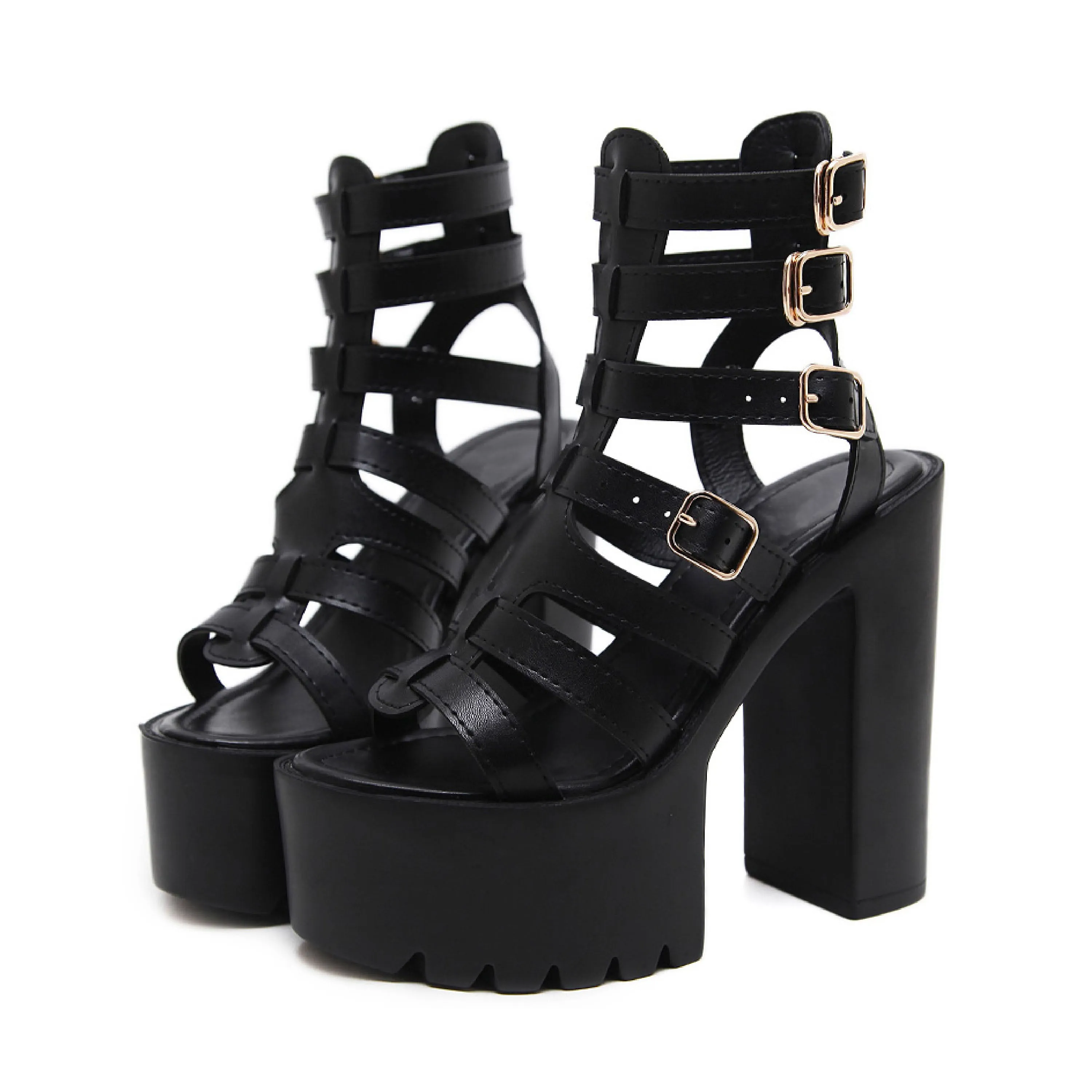 GRUNGE BUCKLE  Gladiator Sandal