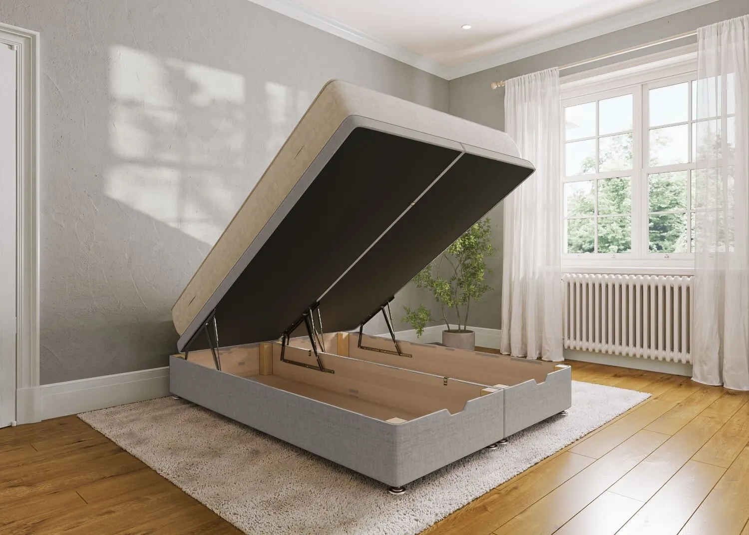 Heavy Duty End Lift Ottoman Bed