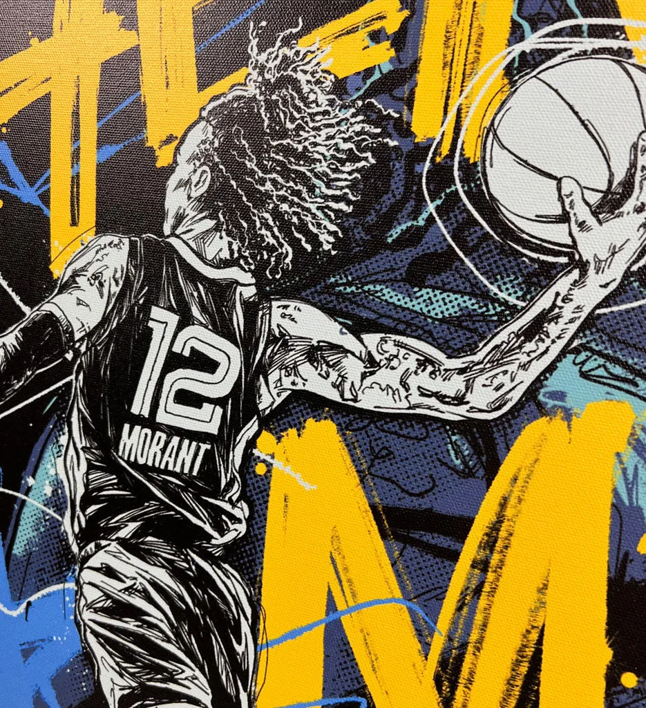 Ja Morant Artwork Canvas Print