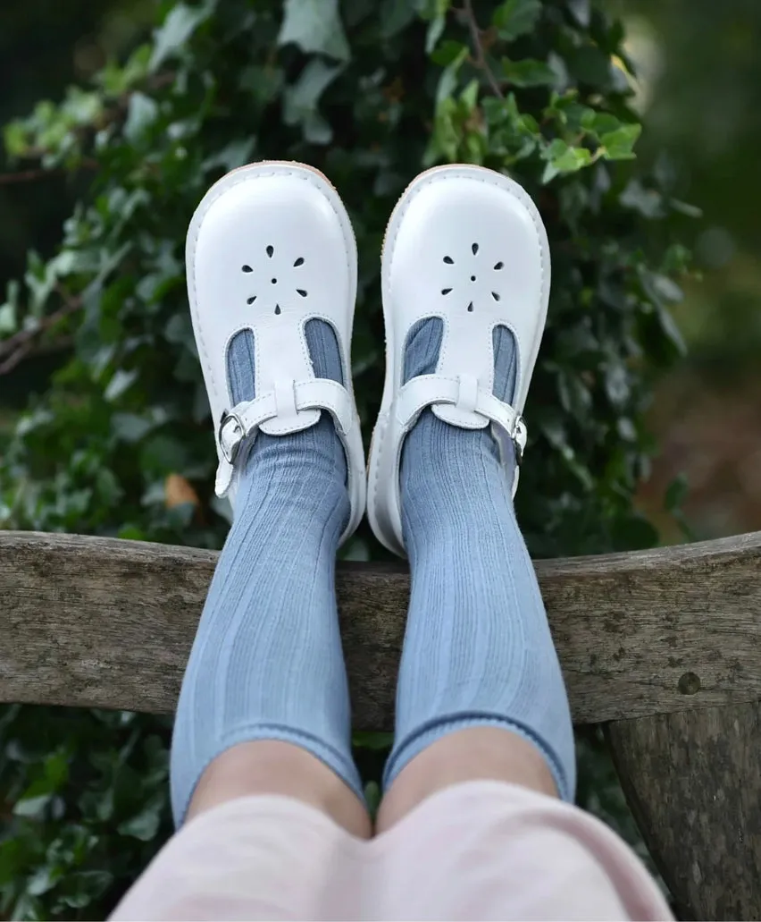 Joy T-Strap MJ in White