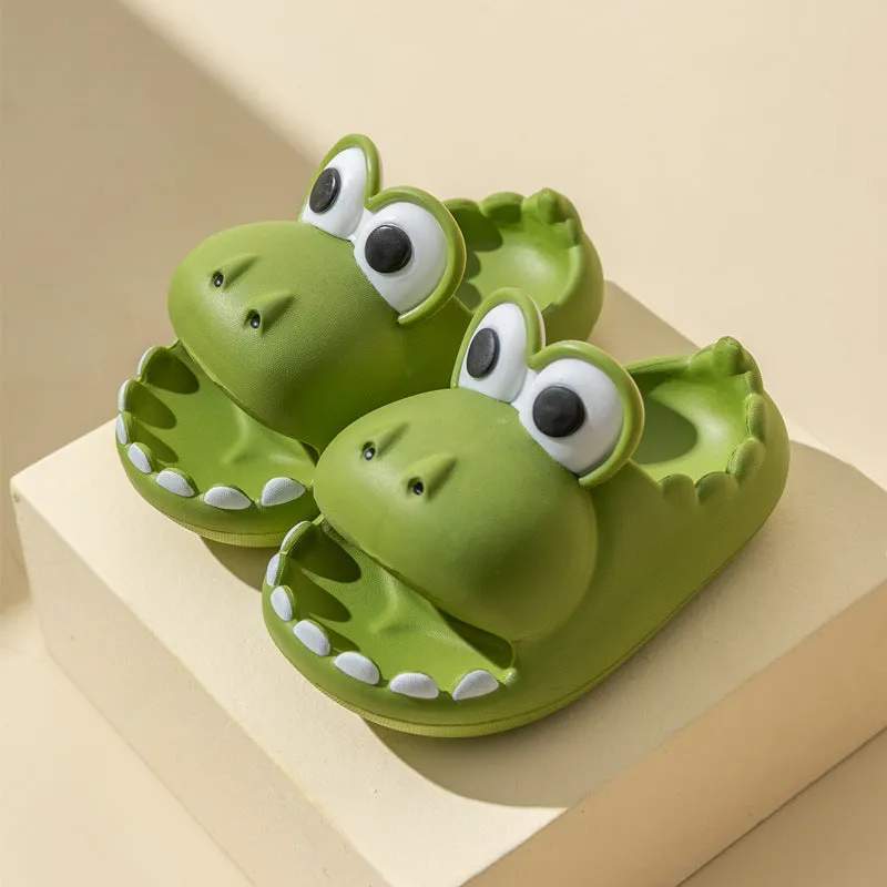 Kids Hippo Crocodile Bath Slippers