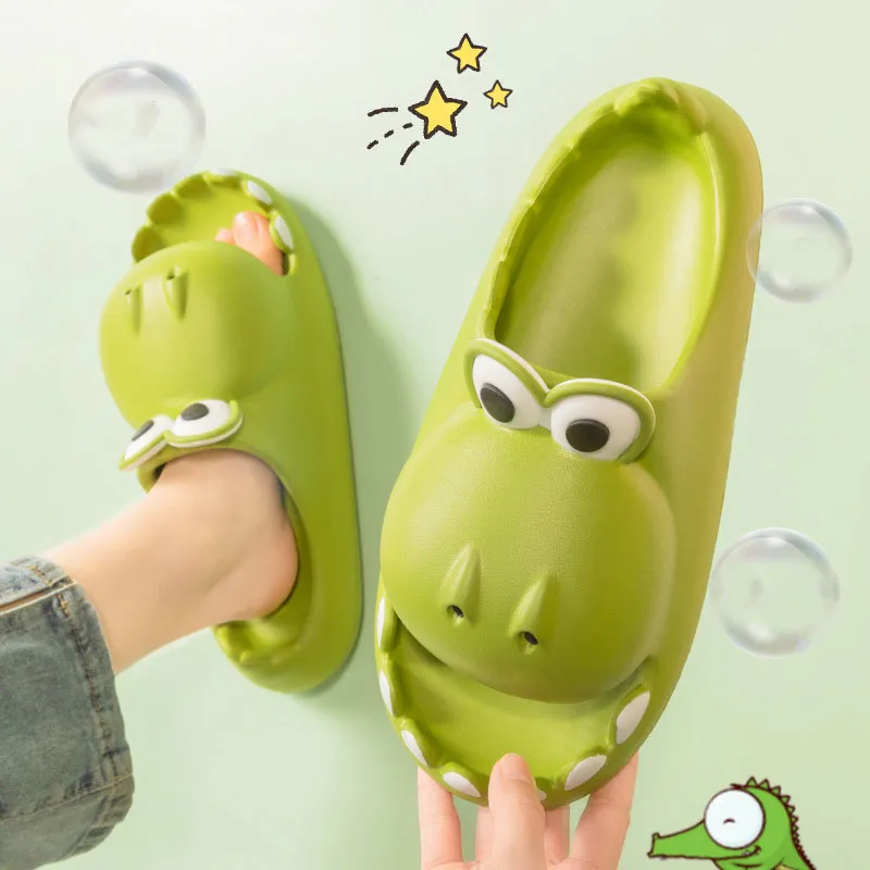 Kids Hippo Crocodile Bath Slippers