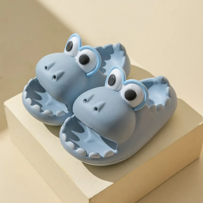 Kids Hippo Crocodile Bath Slippers