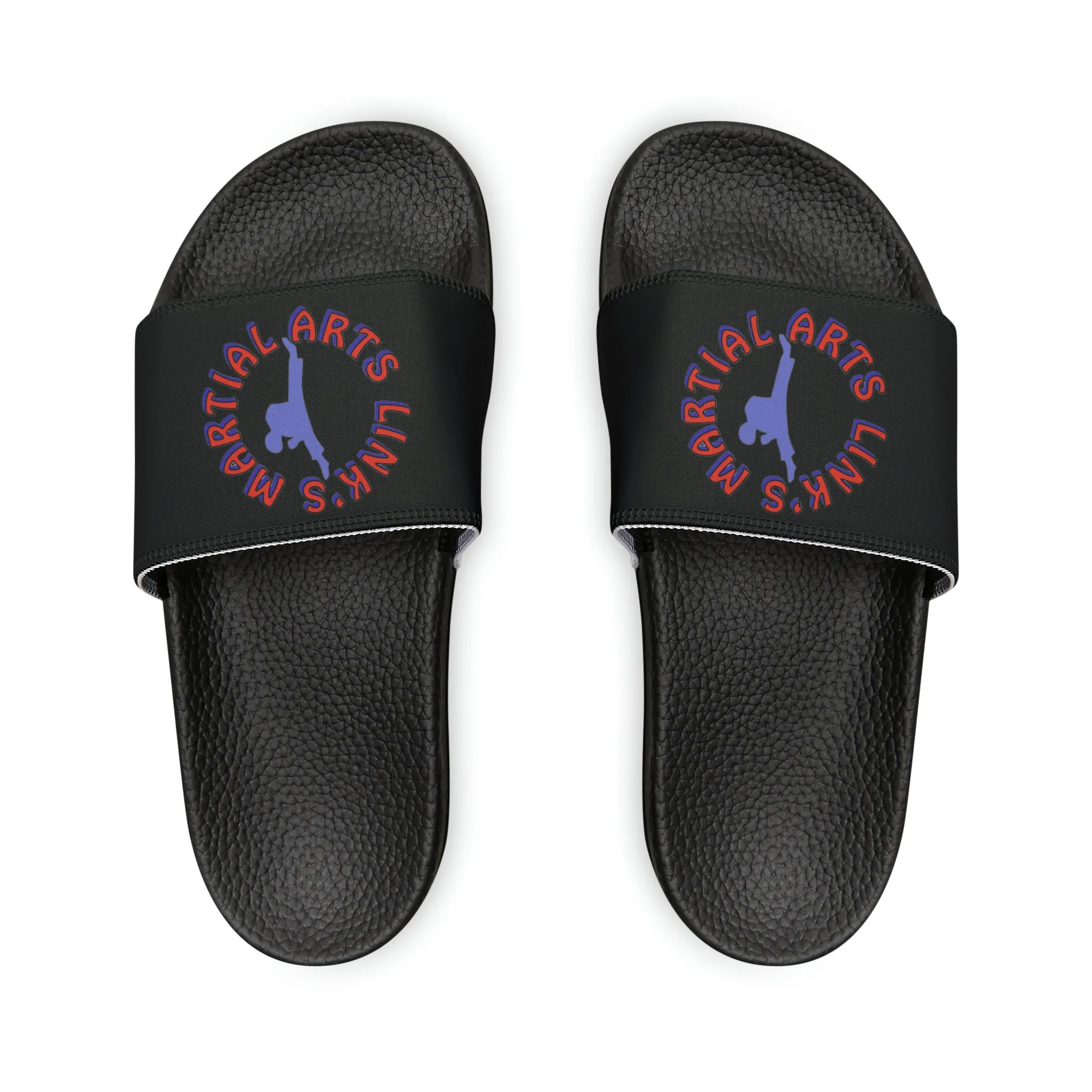 Link's Martial Arts Youth PU Logo Slide Sandals