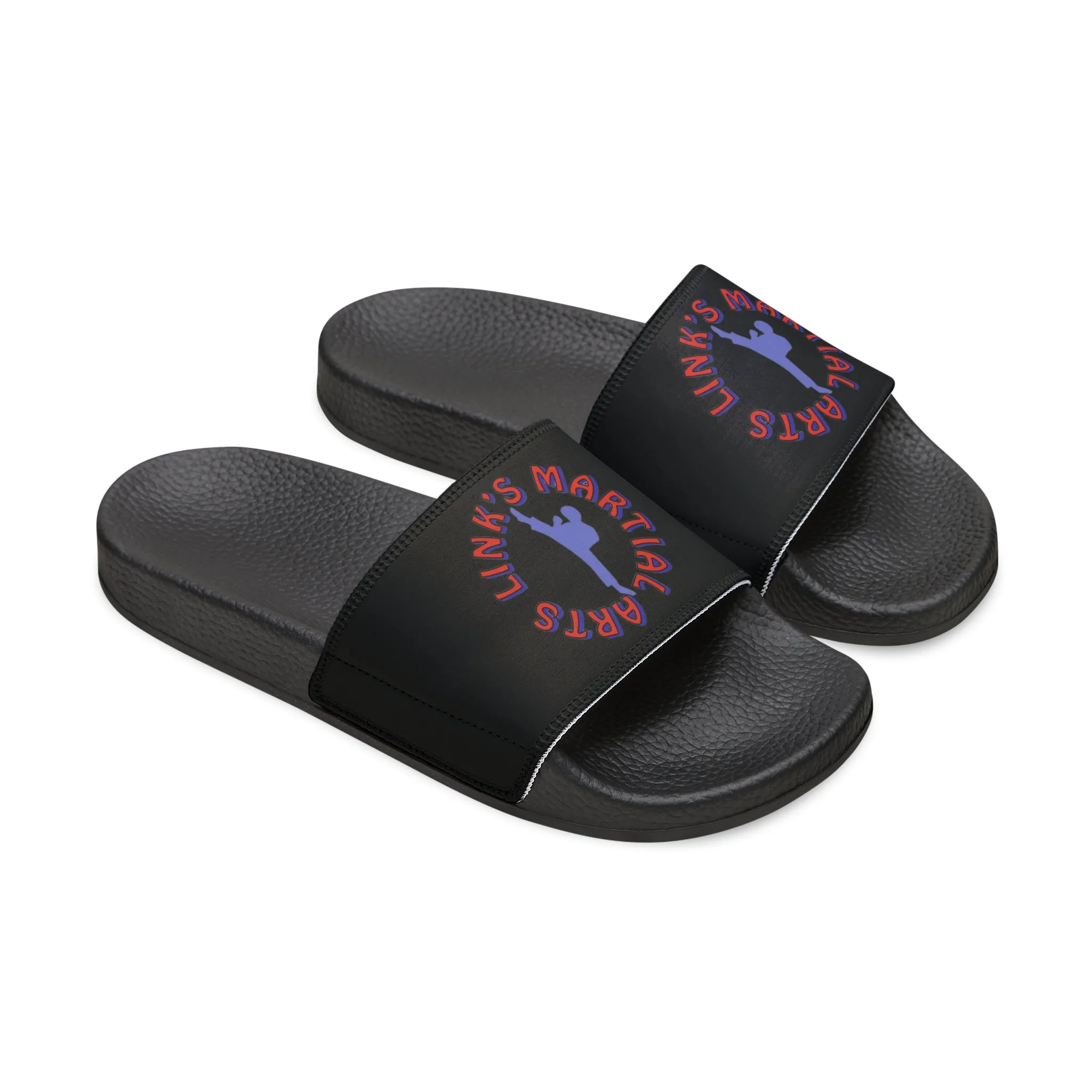 Link's Martial Arts Youth PU Logo Slide Sandals