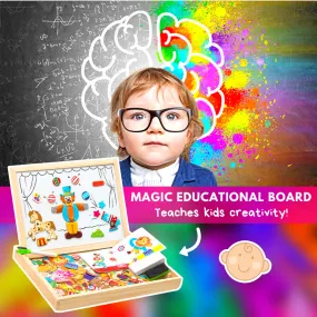 Magnetic Drawing & Puzzle Educational Board