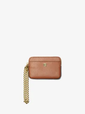 Medium Saffiano Leather Chain Card Case