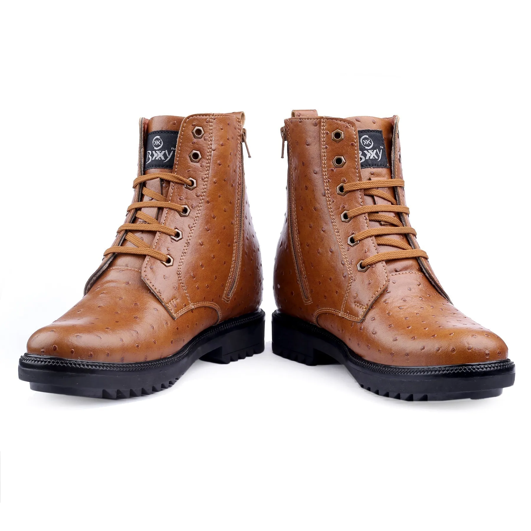 Men's 4 Inch Hidden Height Increasing Trendiest High Ankle Boots