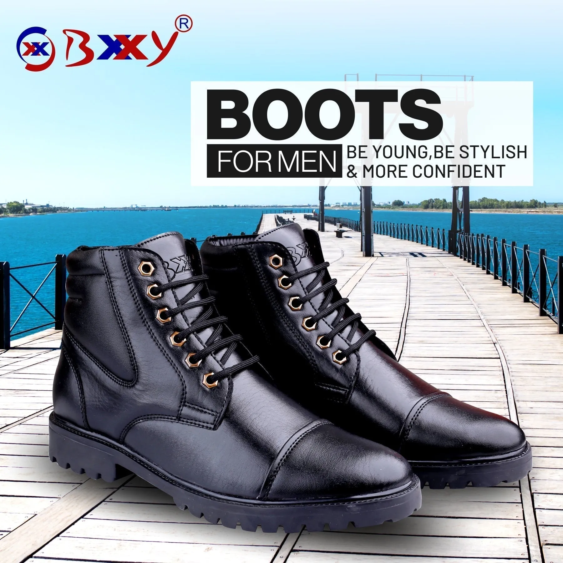 Men's Ankle Lace-up Boots for All Seasons