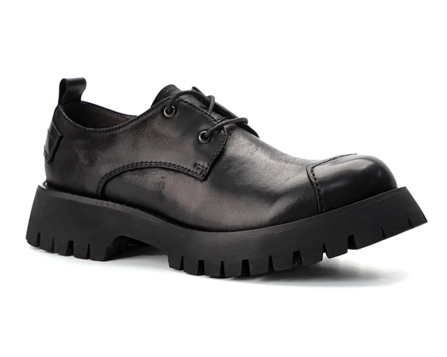 Men's Low Top Large Toe Height-Increasing Boots | Fashionable Skin Boots