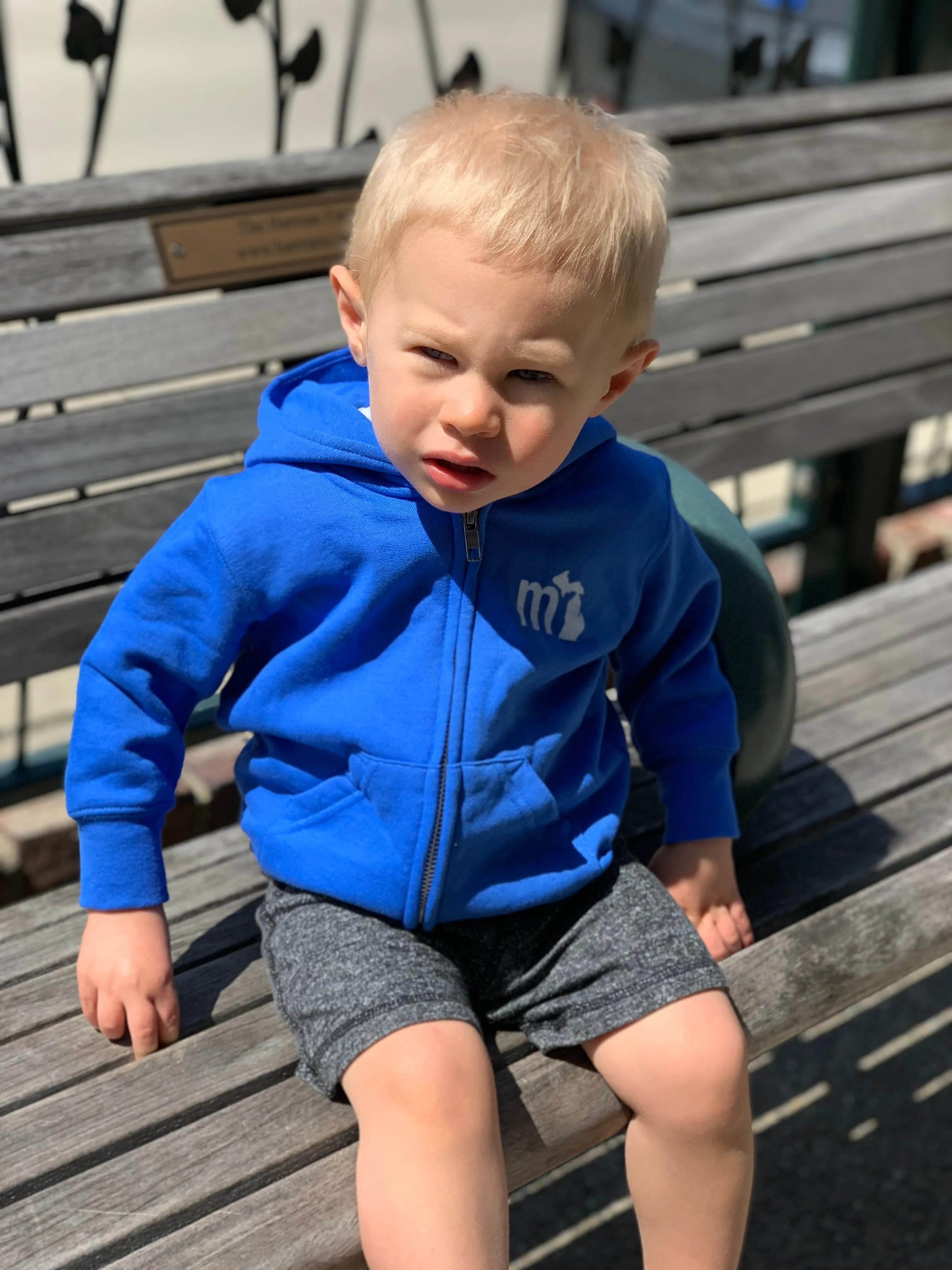 mi Toddler "mini michigander" Zip Hoodie