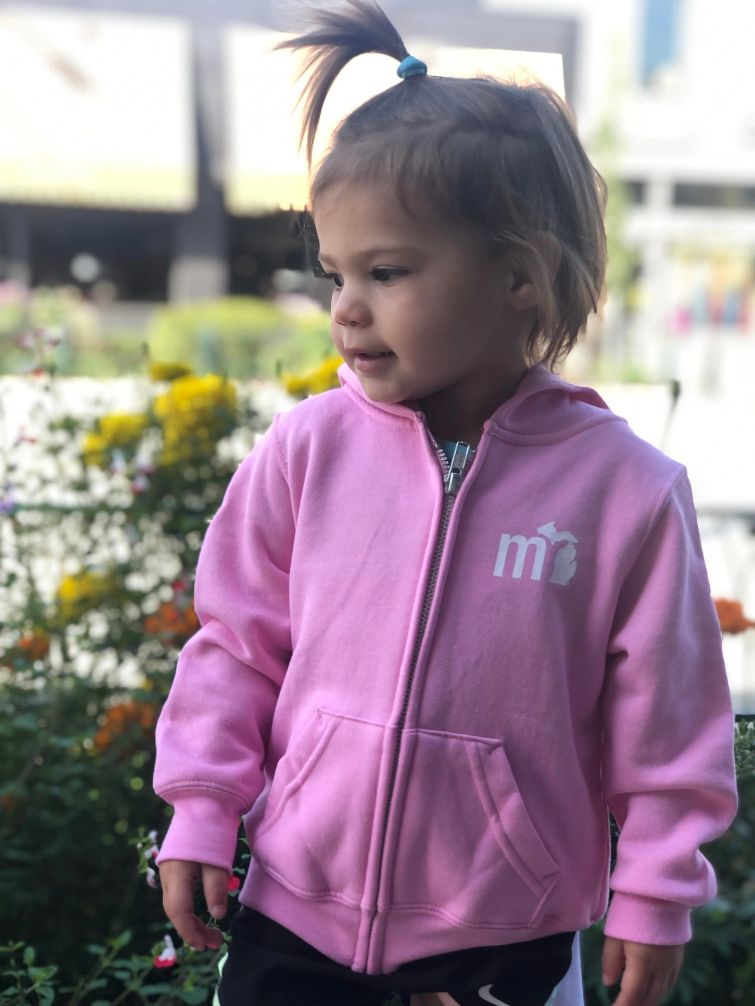 mi Toddler "mini michigander" Zip Hoodie