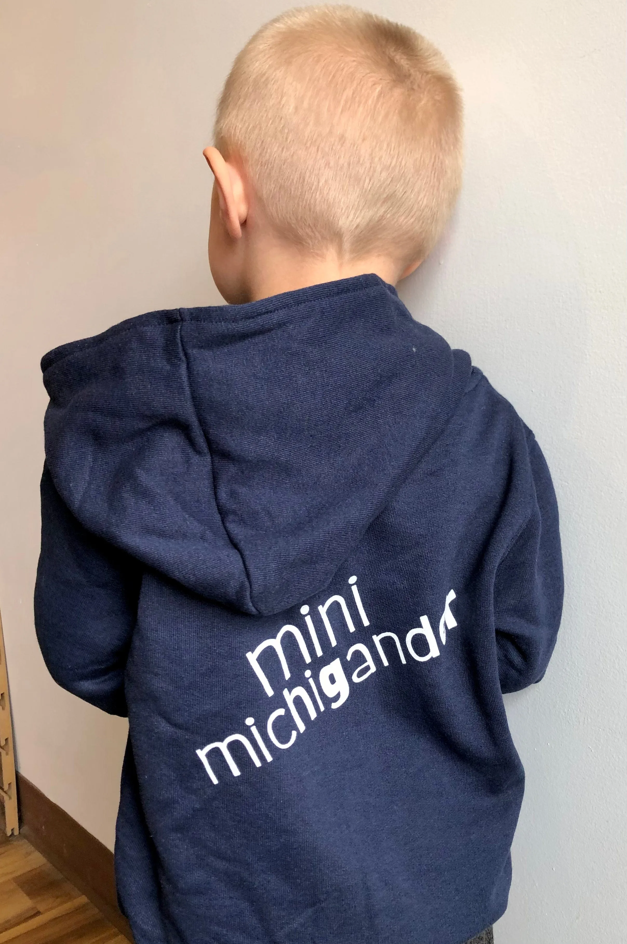 mi Toddler "mini michigander" Zip Hoodie