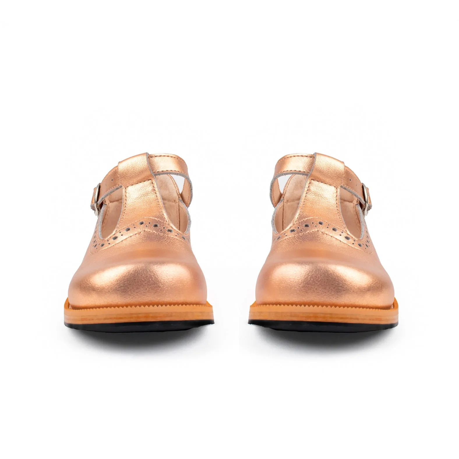 MK22768 - Mary Janes Shoes Rose Gold [Children's Leather Shoes]