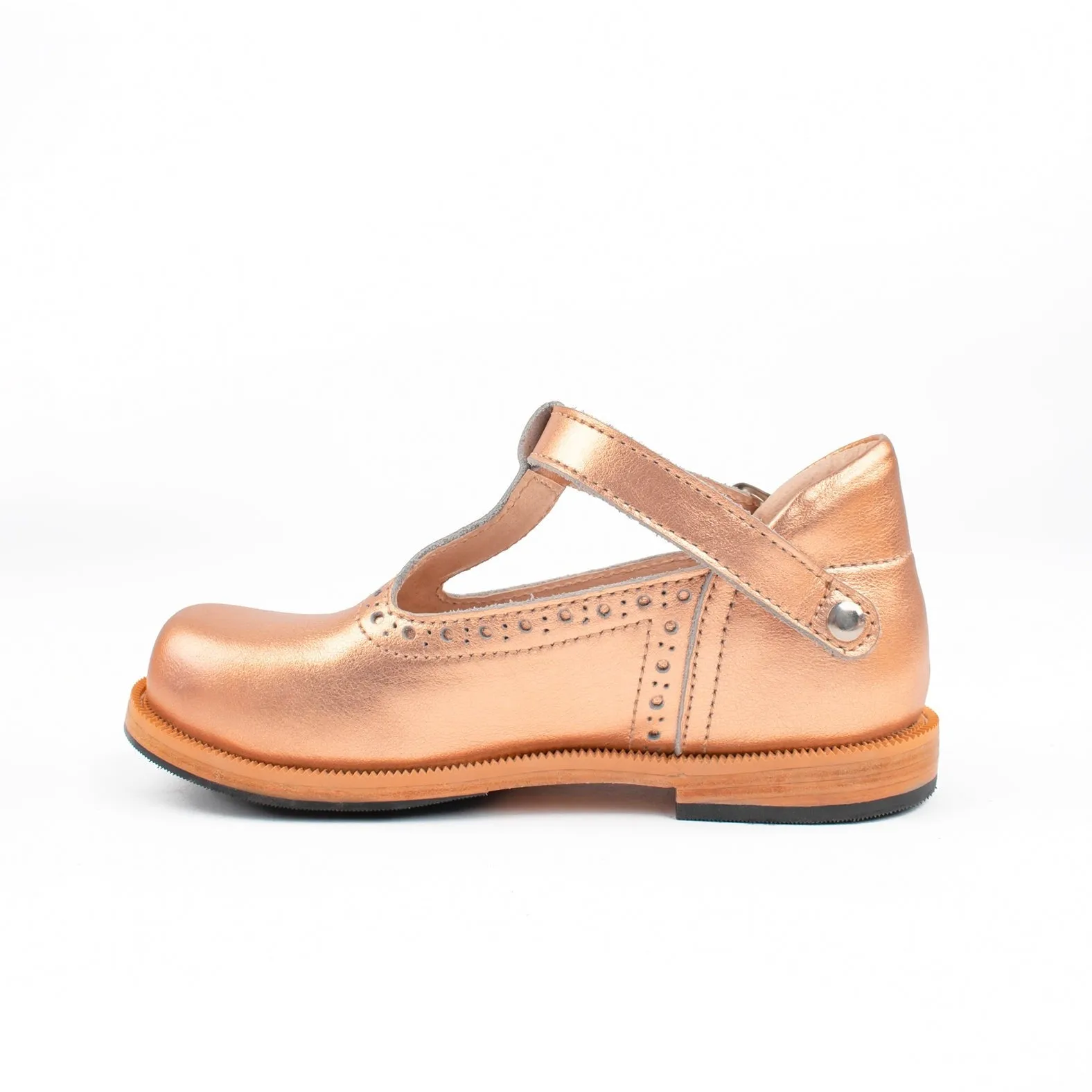 MK22768 - Mary Janes Shoes Rose Gold [Children's Leather Shoes]